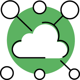 Cloud monitoring icon